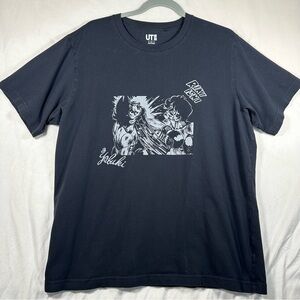 •SOLD• Uniqlo Riki Ishi Yobuki T Shirt Large Black Manga